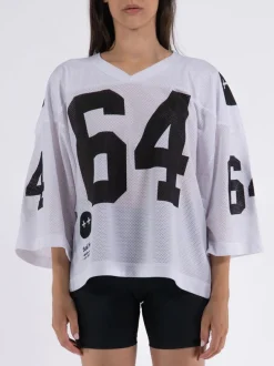 SUSI HUB MERCH T-Shirt<T-SHIRT FOOTBALL 64 Bianco, Nero