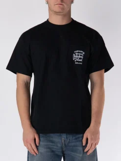 CARHARTT WIP T-Shirt<T-SHIRT FRAGMENTS POCKET Bianco, Nero