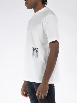 Y-3 T-Shirt<T-SHIRT GFX Bianco, Nero