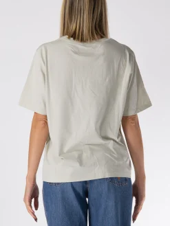 MM6 MAISON MARGIELA T-Shirt<T-SHIRT GIROCOLLO CON STAMPA Bianco, Nero
