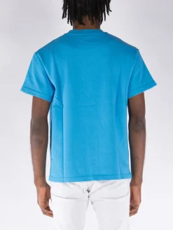 MEMBERS OF THE RAGE T-Shirt<T-SHIRT GIROCOLLO CON STAMPA Azzurro