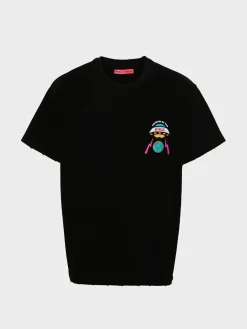 MEMBERS OF THE RAGE T-Shirt<T-SHIRT GIROCOLLO CON STAMPA Azzurro, Bianco, Nero, Rosa, Verde