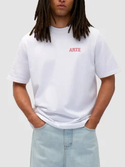 ARTE T-Shirt<T-SHIRT GRAPHIC PRINT Bianco, Rosa