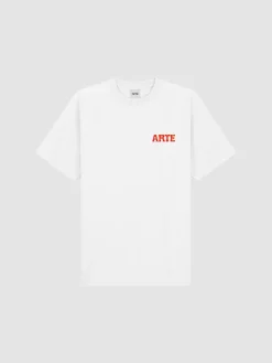 ARTE T-Shirt<T-SHIRT GRAPHIC PRINT Bianco, Rosa
