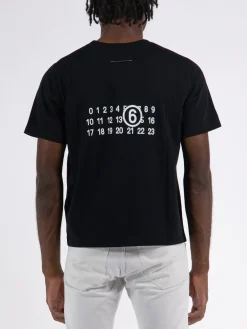 MM6 MAISON MARGIELA T-Shirt<T-SHIRT GRAPHIC PRINT Nero