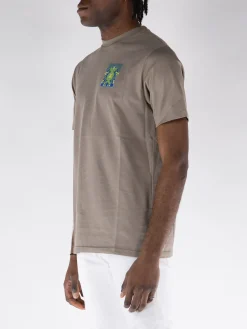 HIKERDELIC T-Shirt<T-SHIRT GREEN MAN S/S Blu, Marrone, Verde
