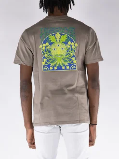 HIKERDELIC T-Shirt<T-SHIRT GREEN MAN S/S Blu, Marrone, Verde