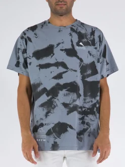 MAUNA-KEA T-Shirt<T-SHIRT HAND-BRUSHED TIE-DYE Grigio, Nero