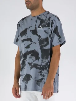 MAUNA-KEA T-Shirt<T-SHIRT HAND-BRUSHED TIE-DYE Grigio, Nero