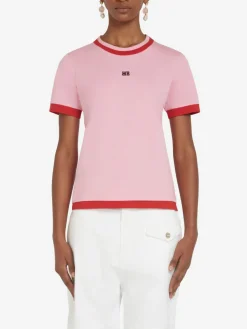 WALES BONNER T-Shirt<T-SHIRT HORIZON Rosa, Rosso