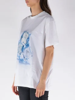 JW ANDERSON T-Shirt<T-SHIRT ICE CUBE Azzurro, Bianco