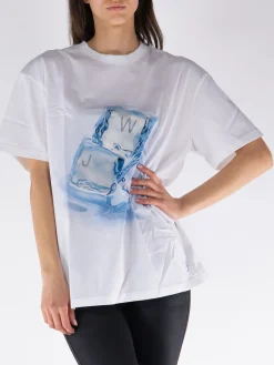 JW ANDERSON T-Shirt<T-SHIRT ICE CUBE Azzurro, Bianco