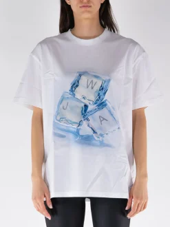 JW ANDERSON T-Shirt<T-SHIRT ICE CUBE Azzurro, Bianco