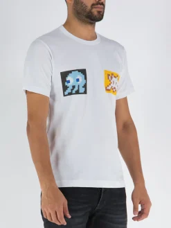 COMME DES GARCONS SHIRT T-Shirt<T-SHIRT IN MAGLIA DI COTONE Bianco
