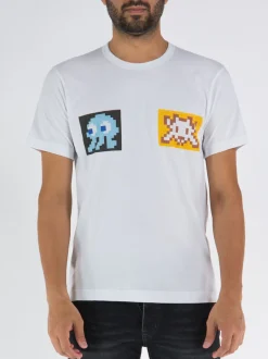 COMME DES GARCONS SHIRT T-Shirt<T-SHIRT IN MAGLIA DI COTONE Bianco