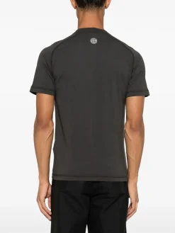 STONE ISLAND T-Shirt<T-SHIRT INSTITUTIONAL TWO Bianco, Grigio