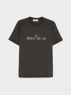 STONE ISLAND T-Shirt<T-SHIRT INSTITUTIONAL TWO Bianco, Grigio