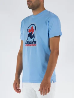 DSQUARED T-Shirt<T-SHIRT INVICTA CIGAR Azzurro