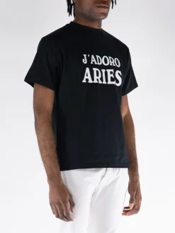 ARIES T-Shirt<T-SHIRT J'ADORE Bianco, Nero
