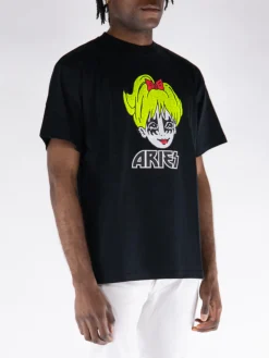 ARIES T-Shirt<T-SHIRT KISS Bianco, Nero, Rosso, Verde, Fluo