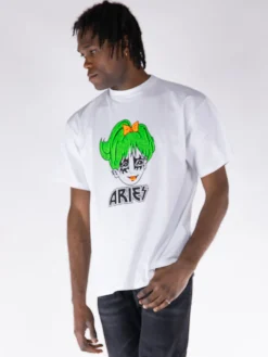 ARIES T-Shirt<T-SHIRT KISS Bianco, Nero, Rosso, Verde, Fluo