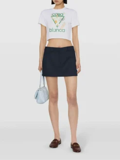 CASABLANCA T-Shirt<T-SHIRT LE JEU PRINTED BABY Bianco, Verde