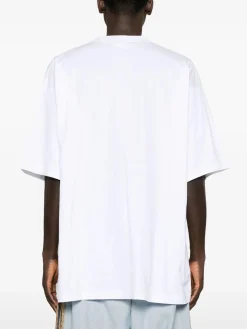 VETEMENTS. T-Shirt<T-SHIRT LIMITED EDITION LOGO Bianco, Blu