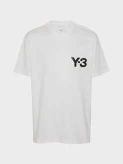 Y-3 T-Shirt<T-SHIRT LOGO Bianco, Nero