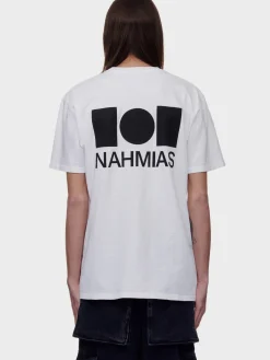 NAHMIAS. T-Shirt<T-SHIRT LOGO Bianco, Nero