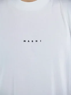 MARNI T-Shirt<T-SHIRT LOGO Bianco