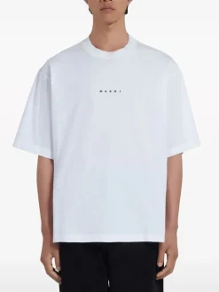 MARNI T-Shirt<T-SHIRT LOGO Bianco