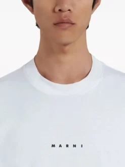 MARNI T-Shirt<T-SHIRT LOGO Bianco