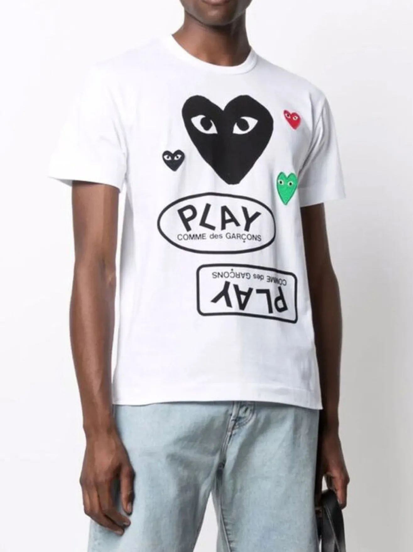 T-Shirt<T-SHIRT LOGO Bianco