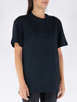 JW ANDERSON T-Shirt<T-SHIRT LOGO EMBROIDERY Nero