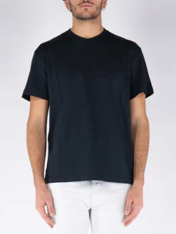 JW ANDERSON T-Shirt<T-SHIRT LOGO EMBROIDERY Nero