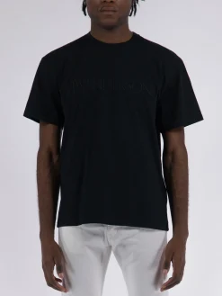 JW ANDERSON T-Shirt<T-SHIRT LOGO EMBROIDERY Nero