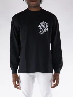 ARIES T-Shirt<T-SHIRT LONGSLEEVE AGED LORDS OF ART TRIP Bianco, Nero