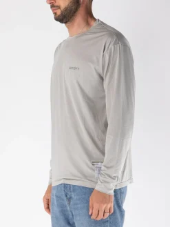 SATISFY Polo<T-SHIRT LONGSLEEVE AURALITE Grigio