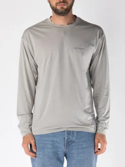 SATISFY Polo<T-SHIRT LONGSLEEVE AURALITE Grigio