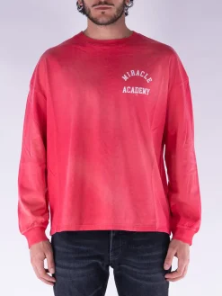 NAHMIAS T-Shirt<T-SHIRT LONGSLEEVE MIRACLE ACADEMY Bianco, Rosso