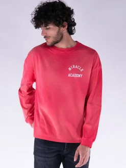 NAHMIAS T-Shirt<T-SHIRT LONGSLEEVE MIRACLE ACADEMY Bianco, Rosso