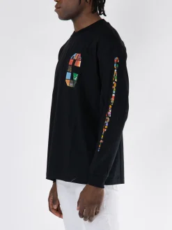CARHARTT WIP T-Shirt<T-SHIRT LONGSLEVEE MACHINE 89 Arancione, Bianco, Nero, Rosso, Verde