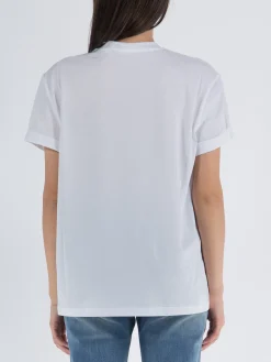 STELLA MCCARTNEY T-Shirt<T-SHIRT LOVE HEART SMC EMBROIDERY TEE Bianco