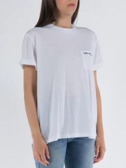 STELLA MCCARTNEY T-Shirt<T-SHIRT LOVE HEART SMC EMBROIDERY TEE Bianco