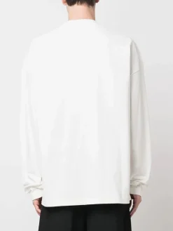 JIL SANDER T-Shirt<T-SHIRT LS Bianco, Nero