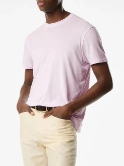 T-Shirt<T-SHIRT LYOCELL COTTON Rosa