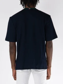 THOM BROWNE T-Shirt<T-SHIRT MANICHE CORTE Blu