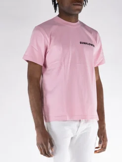 SUNFLOWER T-Shirt<T-SHIRT MASTER LOGO TEE Nero, Rosa