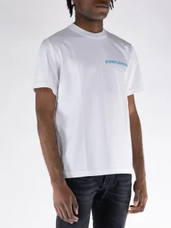 SUNFLOWER T-Shirt<T-SHIRT MASTER LOGO TEE Azzurro, Bianco