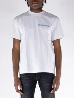 SUNFLOWER T-Shirt<T-SHIRT MASTER LOGO TEE Azzurro, Bianco